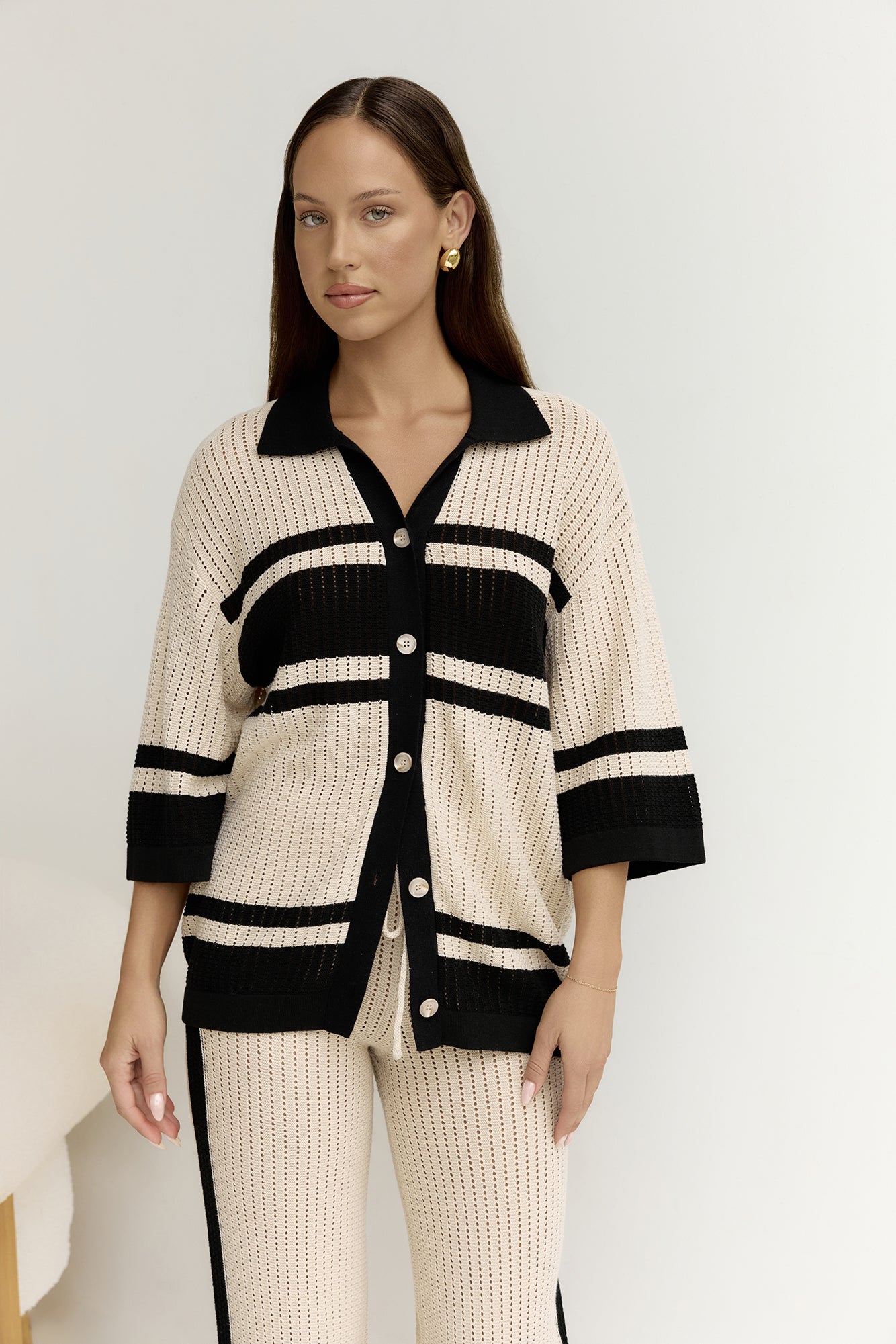 Bianki Shirt Sand Black
